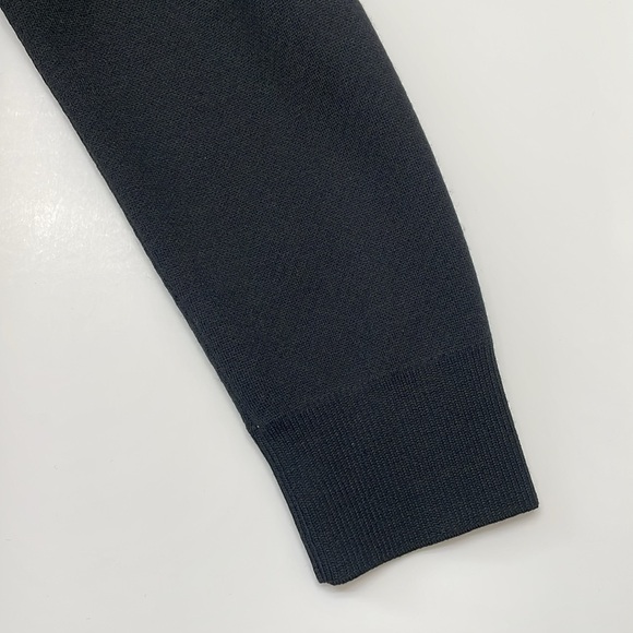 St. John Panther Print Black Jacquard Sweater - Picture 10 of 12